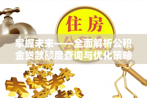 横峰掌握未来——全面解析公积金贷款额度查询与优化策略