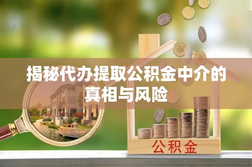 横峰揭秘代办提取公积金中介的真相与风险