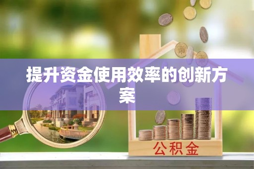 横峰提升资金使用效率的创新方案