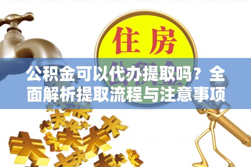 横峰公积金可以代办提取吗？全面解析提取流程与注意事项