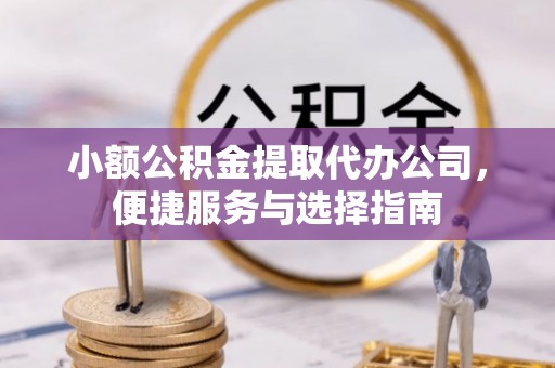 横峰小额公积金提取代办公司，便捷服务与选择指南