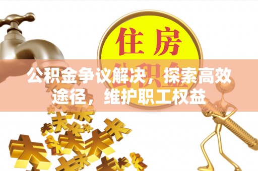 横峰公积金争议解决，探索高效途径，维护职工权益