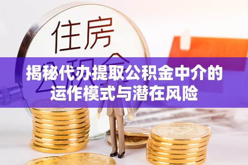 横峰揭秘代办提取公积金中介的运作模式与潜在风险