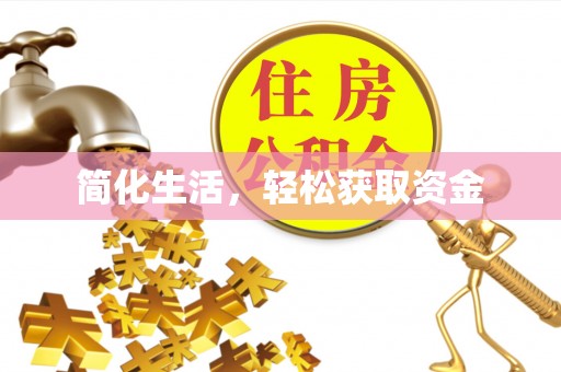 横峰简化生活，轻松获取资金